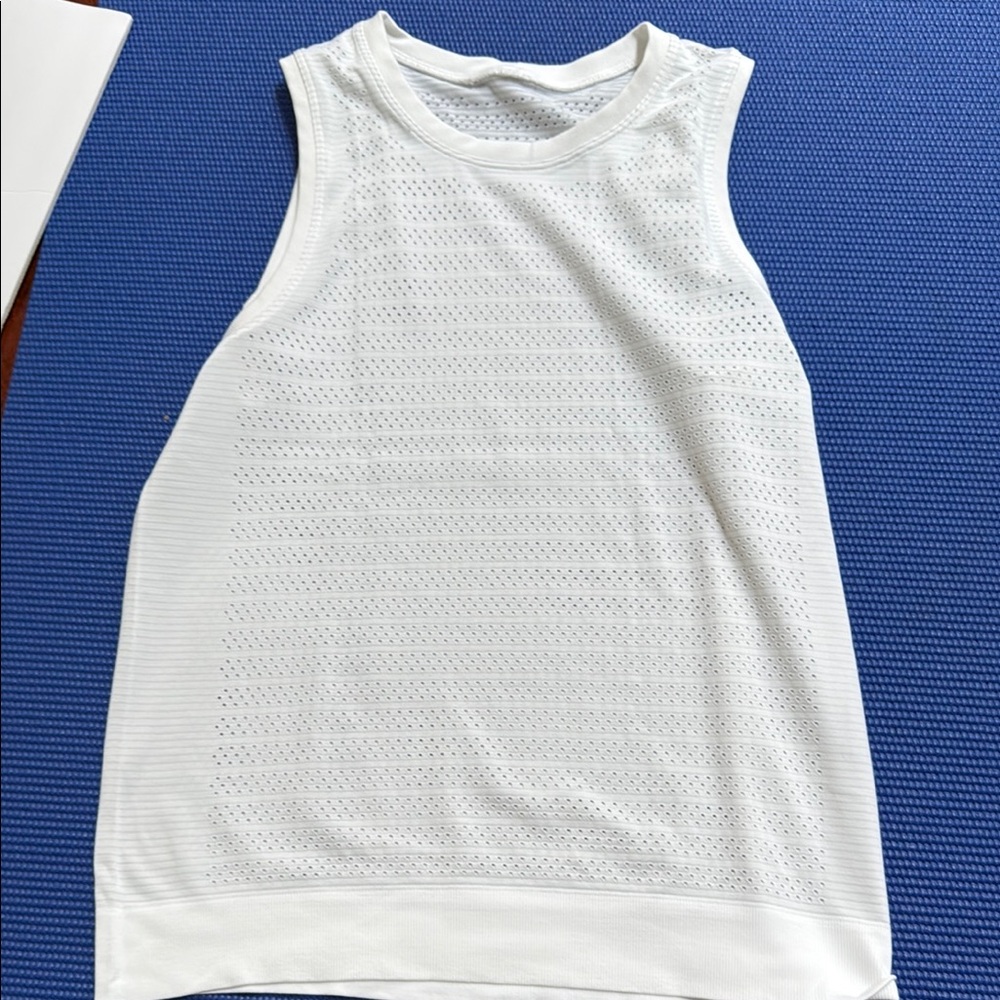 Lululemon Athletica White Tank Top